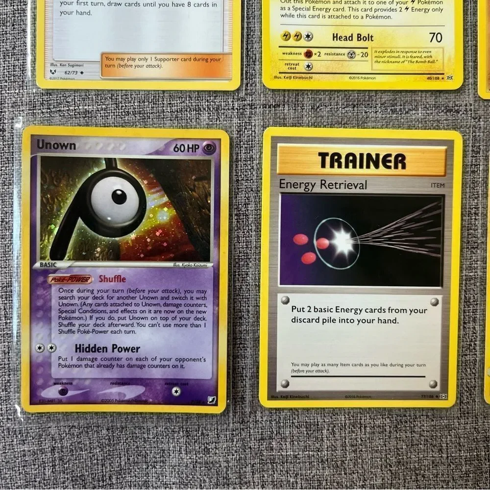 Pokemon Mixed Lot Card Set Bundle of 18 Trading Cards